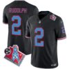 Titans 1997 Throwback Limited Vapor Jersey V2 – All Stitched – Black – Mason Rudolph Jersey