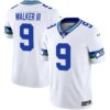 Seahawks Throwback & Gold Vapor Limited Jersey – All Stitched – White – Walker III Jersey