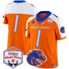 Boise State Broncos 2024 The Fiesta Bowl Patch Vapor Limited Jersey – All Stitched – Orange Alternate – #1 Team Jersey