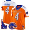 Boise State Broncos 2024 Home Patch Vapor Limited Jersey – All Stitched – Orange Alternate – Maddux Madsen Jersey