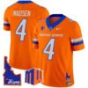 Boise State Broncos 2024 Home Patch Vapor Limited Jersey – All Stitched – Orange – Maddux Madsen Jersey