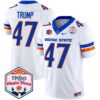 Boise State Broncos 2024 The Fiesta Bowl Patch Vapor Limited Jersey – All Stitched – White – Donald Trump Jersey