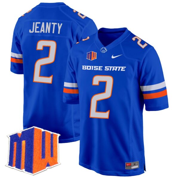 Boise State Broncos 2024 Game Jersey – All Stitched – Royal – Ashton Jeanty Jersey