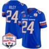 Boise State Broncos 2024 The Fiesta Bowl Patch Vapor Limited Jersey – All Stitched – Royal – Dylan Riley Jersey