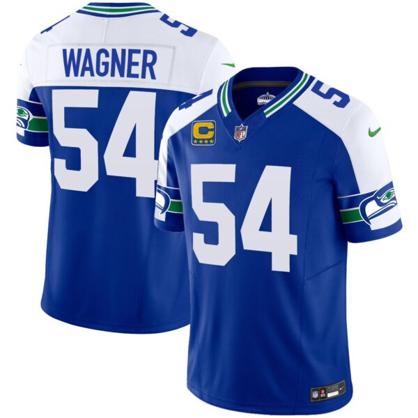 Seahawks Throwback & Gold Vapor Limited Jersey – All Stitched – Alternate – Bobby Wagner Jersey
