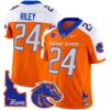 Boise State Broncos 2024 Home Patch Vapor Limited Jersey – All Stitched – Orange Alternate – Dylan Riley Jersey