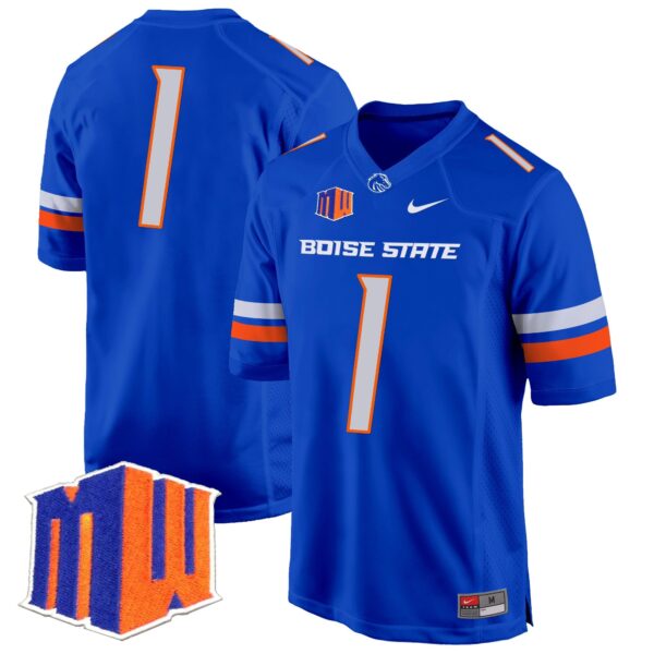 Boise State Broncos 2024 Game Jersey – All Stitched – Royal – #1 Team Jersey