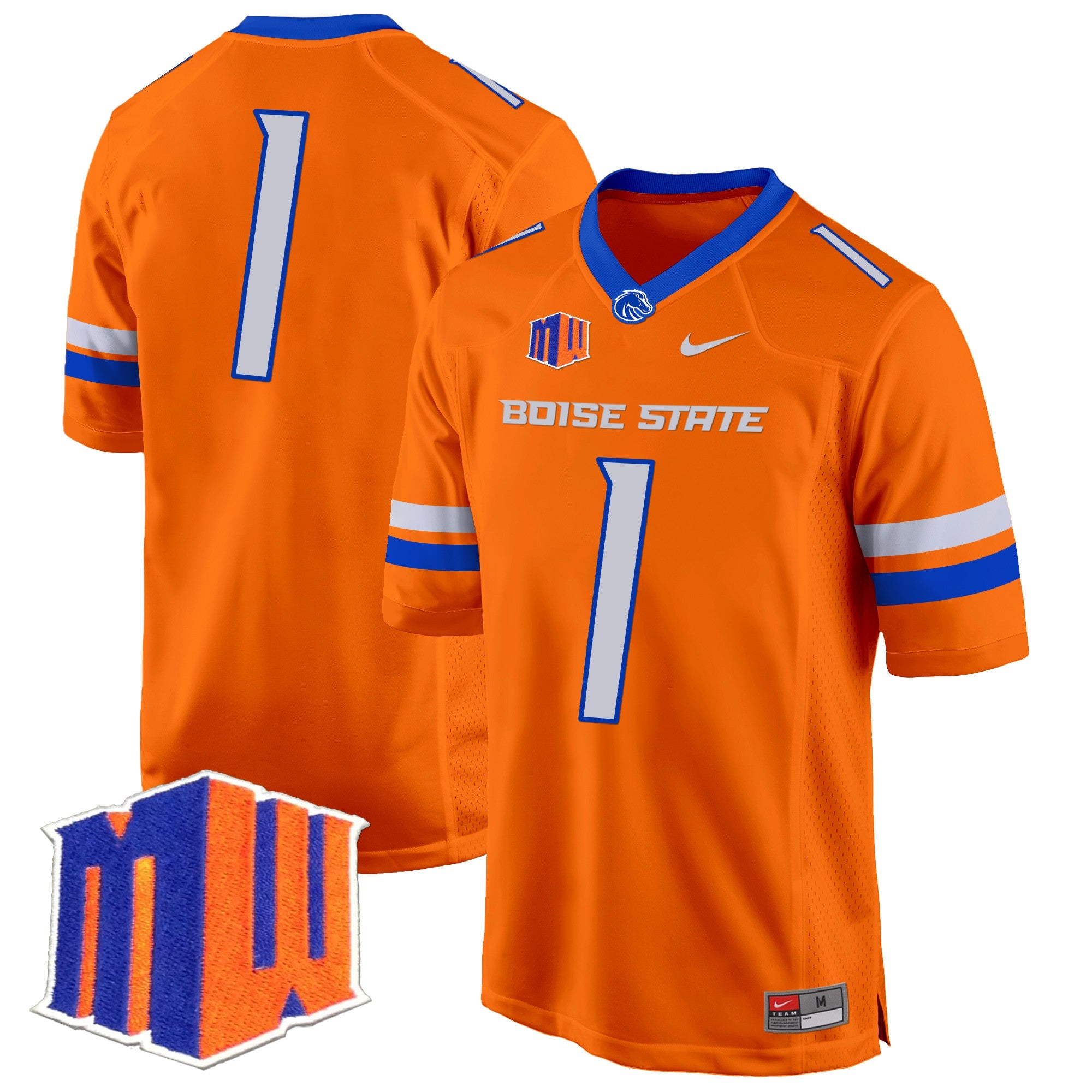 Boise State Broncos 2024 Game Jersey – All Stitched – Orange – #1 Team Jersey