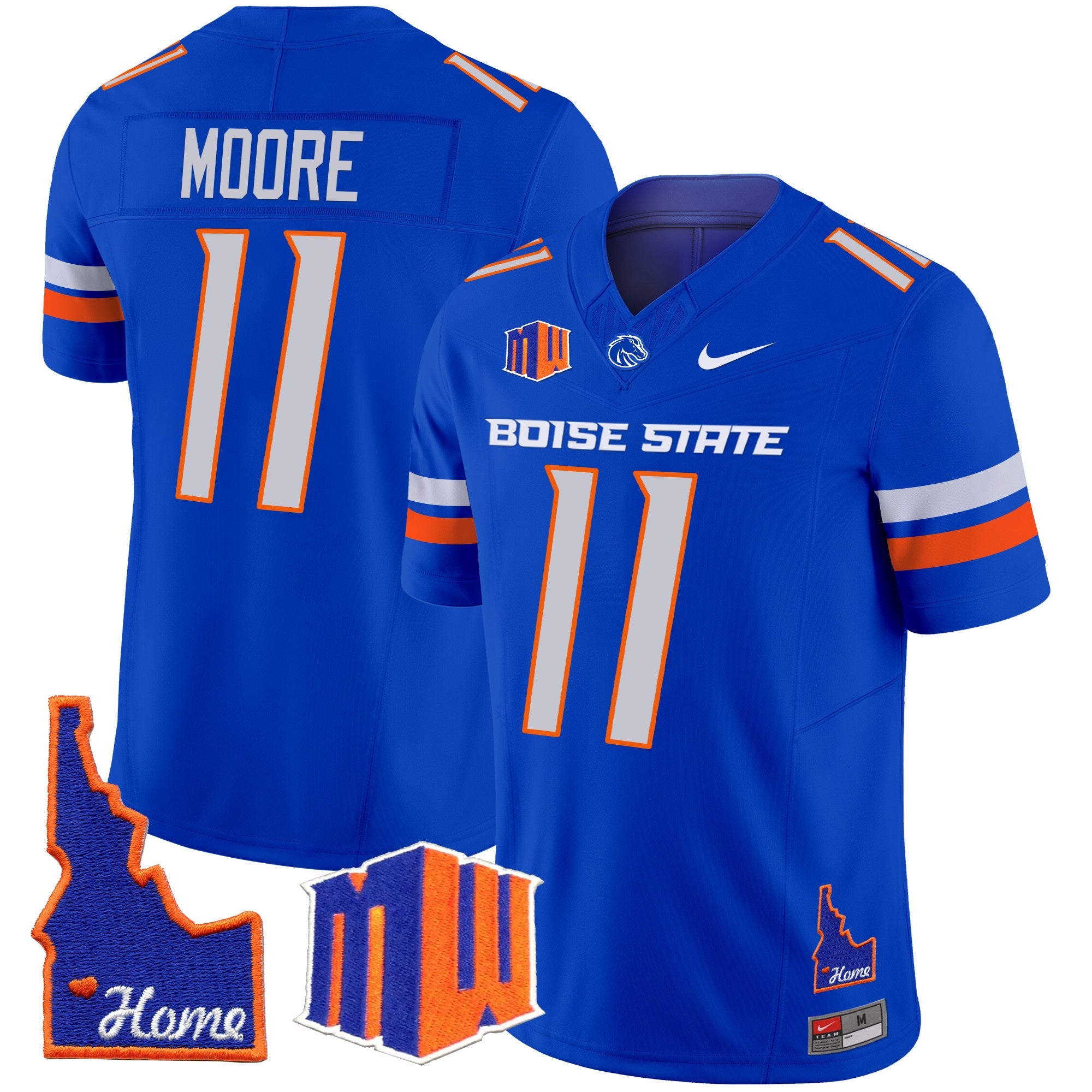 Boise State Broncos 2024 Home Patch Vapor Limited Jersey – All Stitched – Royal – Kellen Moore Jersey