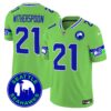Seahawks 2024 Seattle City Patch Vapor Limited Jersey – All Stitched – Green – Devon Witherspoon Jersey