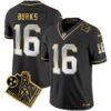 Titans 1997 Throwback Gold Vapor Jersey – All Stitched – Black Limited – Treylon Burks Jersey