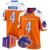 Boise State Broncos 2024 Game Jersey – All Stitched – Orange Alternate – Maddux Madsen Jersey