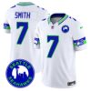 Seahawks 2024 Seattle City Patch Vapor Limited Jersey – All Stitched – White – Geno Smith Jersey