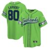 Seahawks Throwback & Gold Cool Base Jersey V2 – All Stitched – Green – Steve Largent Jersey
