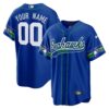 Seahawks Throwback & Gold Cool Base Custom Jersey V2 – All Stitched – Royal Jersey