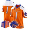 Boise State Broncos 2024 Game Jersey – All Stitched – Orange Alternate – #1 Team Jersey