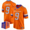 Boise State Broncos 2024 Game Jersey – All Stitched – Orange – Cameron Camper Jersey