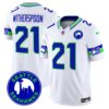 Seahawks 2024 Seattle City Patch Vapor Limited Jersey – All Stitched – White – Devon Witherspoon Jersey