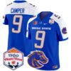 Boise State Broncos 2024 The Fiesta Bowl Patch Vapor Limited Jersey – All Stitched – Royal Alternate – Cameron Camper Jersey