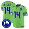 Seahawks 2024 Seattle City Patch Vapor Limited Jersey – All Stitched – Green – DK Metcalf Jersey