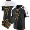 Titans 1997 Throwback Gold Vapor Jersey – All Stitched – Alternate – Malik Willis Jersey