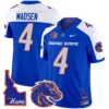 Boise State Broncos 2024 Home Patch Vapor Limited Jersey – All Stitched – Royal Alternate – Maddux Madsen Jersey