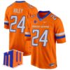 Boise State Broncos 2024 Game Jersey – All Stitched – Orange – Dylan Riley Jersey