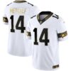 Seahawks Throwback & Gold Vapor Limited Jersey – All Stitched – White Gold – DK Metcalf Jersey