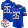 Boise State Broncos 2024 The Fiesta Bowl Patch Vapor Limited Jersey – All Stitched – Royal – Sire Gaines Jersey