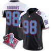 Titans 1997 Throwback Limited Vapor Jersey V2 – All Stitched – Black Alternate – Jeffery Simmons Jersey
