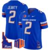 Boise State Broncos 2024 Home Patch Vapor Limited Jersey – All Stitched – Royal – Ashton Jeanty Jersey