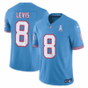 Tennessee Titans Throwback Jersey – All Stitched – Will Levis Jersey