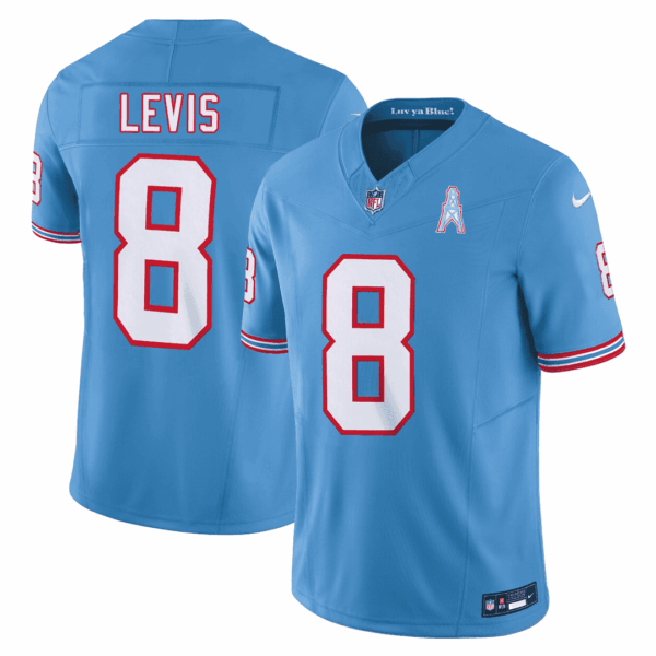 Tennessee Titans Throwback Jersey – All Stitched – Will Levis Jersey