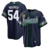 Seahawks Throwback & Gold Cool Base Jersey V2 – All Stitched – Navy – Bobby Wagner Jersey