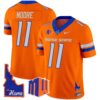 Boise State Broncos 2024 Home Patch Vapor Limited Jersey – All Stitched – Orange – Kellen Moore Jersey
