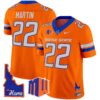 Boise State Broncos 2024 Home Patch Vapor Limited Jersey – All Stitched – Orange – Doug Martin Jersey
