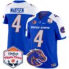 Boise State Broncos 2024 The Fiesta Bowl Patch Vapor Limited Jersey – All Stitched – Royal Alternate – Maddux Madsen Jersey