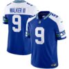 Seahawks Throwback & Gold Vapor Limited Jersey – All Stitched – Alternate – Walker III Jersey
