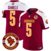 Washington Commanders 2024 Vapor Limited Jersey – Est. 1932 Patch – All Stitched – Burgundy Alternate – Jayden Daniels Jersey