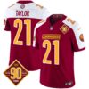 Washington Commanders 90th Anniversary Patch Vapor Limited Jersey – All Stitched – Burgundy Alternate – Sean Taylor Jersey