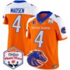 Boise State Broncos 2024 The Fiesta Bowl Patch Vapor Limited Jersey – All Stitched – Orange Alternate – Maddux Madsen Jersey