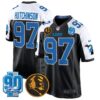 Detroit Lions 2024 90th & John Madden Patch Game Jersey – All Stitched – Alternate – Hutchinson Jersey