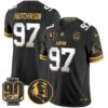Detroit Lions 2024 90th & John Madden Patch Gold Vapor Limited Jersey V2 – All Stitched – Black Limited – Hutchinson Jersey