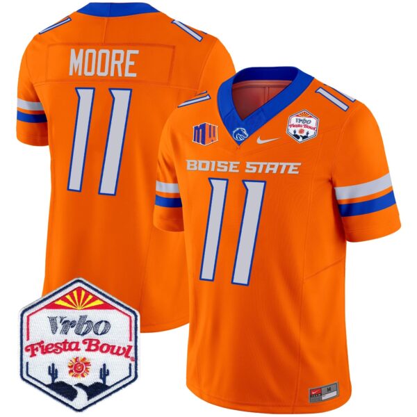 Boise State Broncos 2024 The Fiesta Bowl Patch Vapor Limited Jersey – All Stitched – Orange – Kellen Moore Jersey