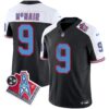 Titans 1997 Throwback Limited Vapor Jersey V2 – All Stitched – Black Alternate – Steve Mcnair Jersey