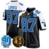 Detroit Lions 2024 90th & John Madden Patch Game Jersey – All Stitched – Alternate – Sam Laporta Jersey