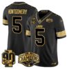 Detroit Lions 2024 NFC North Division Champions Patch Gold Vapor Limited Jersey – All Stitched – Black Gold – David Montgomery Jersey