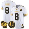 Packers John Madden & Home Patch Gold Vapor Limited Jersey – All Stitched – White Gold – Josh Jacobs Jersey