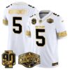 Detroit Lions 2024 NFC North Division Champions Patch Gold Vapor Limited Jersey – All Stitched – White Gold – David Montgomery Jersey
