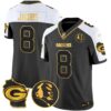 Packers John Madden & Home Patch Gold Vapor Limited Jersey – All Stitched – Alternate – Josh Jacobs Jersey